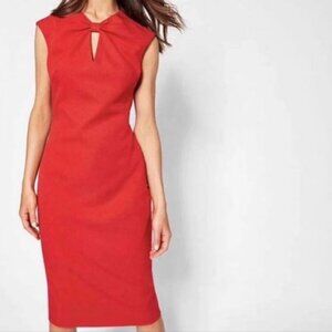 Ted Baker London Dress Red Sleeveless Sz4